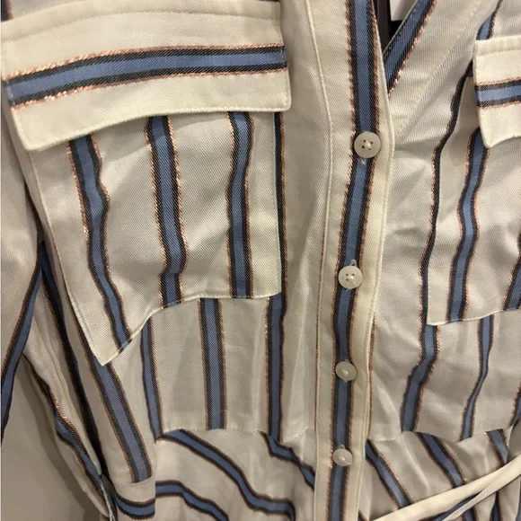 GUESS STRIPED SHIRT DRESS - Picture 3 of 9